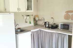 Вторая кухня с холодильником, микроволновкой и чайником
